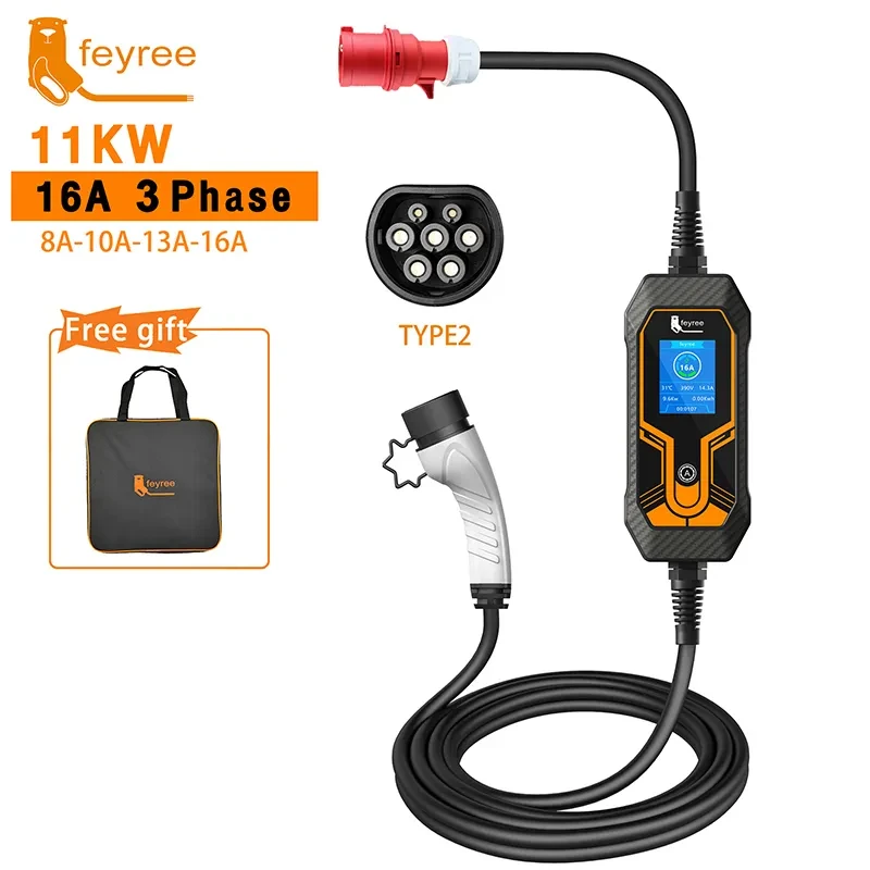 Feyree EV Charger 11kW 16A 3 phasa